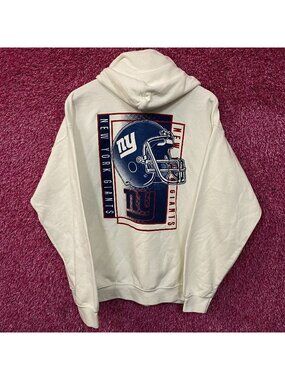 Junk Food Clothing New York Giants Retro Style Graphic Pullover Hoodie Large